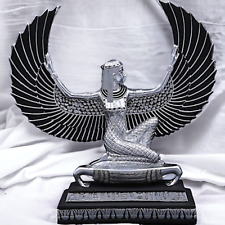 Rare Ancient Egyptian Antique Statue Goddess ISIS With Large Open Wings Egypt BC picture