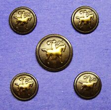 HART SCHAFFNER MARX replacement buttons, 5 dark bronze buttons Good Used Cond. picture