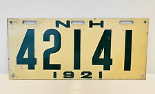 1921 New Hampshire License Plate Flat 42141 Garage Decor ALPCA High Quality picture