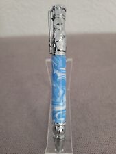 LA Dodgers Bolt Action Baseball Ballpoint Pen With Blue and White-Chrome Detail picture