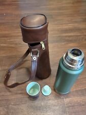 Vintage Stanley (Alladin) Thermos Bottle with leather pouch Made in USA picture