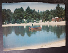 vtg postcard c.1960-70's SANDY CEDAR HAVEN FREEPORT, MAINE Camp posted picture