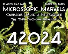 Microscopic Marvels April 2024 - April 2025 420  Cannabis THC Trichome Calendar picture