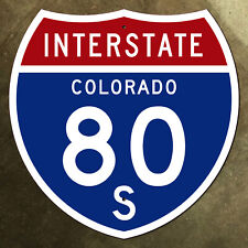 Colorado interstate route 80S highway marker road sign 18x18 Denver picture