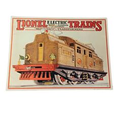 Lionel Trains Metal Tin Sign 1992  Reproduction 1927 Multi Volt Transformers VTG picture