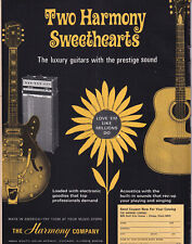 1968 HARMONY SOVEREIGN H77 GUITAR VINTAGE FULL PAGE AD picture