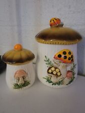 1983 Sears Roebuck & Co. Mushroom Canisters, 2 Smallest Pieces. 7