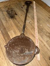 Huge Antique Rusty Metal Double Spout Smelting Ladle 37” Tall 1919 Rowell Mfg. picture