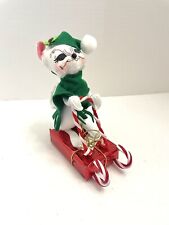 “Candycane Sledding” 2008-2009 Annalee Christmas Holiday Mouse #601508 picture