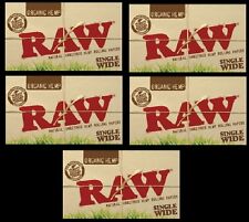 5 Packs of RAW SINGLE WIDE 