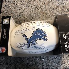 Detroit Lions Billy Sims Signed Logo Football Boomer AUTO Hologram Oklahoma #20 picture