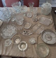 BEAUTIFUL VINTAGE & ANTIQUE Crystal GLASS COLLECTIBLES 28 PIECES DONT MISS THIS picture