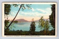 Louisville KY-Kentucky, Mountains Of Narrows Lake George Vintage c1921 Postcard picture