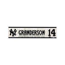 Curtis Granderson Yankees Game Used 2011 Locker Name Plate (Steiner LOA MLB Auth picture
