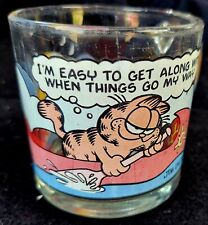 Vintage 1978 McDonalds Garfield and Odie Drinking Glass Mug cup Jim Davis picture