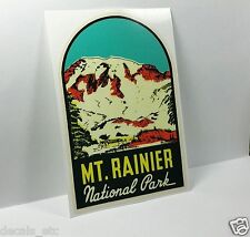 Mt. Rainier National Park Washington Vintage Style Decal, Vinyl  luggage Sticker picture