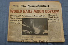 1969 JULY 21 THE NEWS-SENTINEL NEWSPAPER - WORLD HAILS MOON ODYSSEY - NP 8548 picture