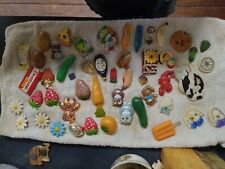Vintage GrandmaCore CottageCore Assortment Of Mixed Refrigerator Magnets picture