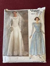 Vogue 1519 Bridal Original Drop Waist Wedding Dress & Bridesmaid Dress  Size 6 picture
