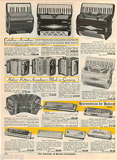 1964 ADVERT Catalina Accordions Hohner Button Germany Harmonica 64 Chromonica picture