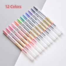 12 Pcs/lot Gel Ink Pen Ballpoint 0.5mm Colour School Office Supply NEW picture