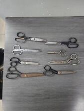 Lot If 8 Scissors Vintage Sewing Tools Richards Compton Kleencut bingham picture