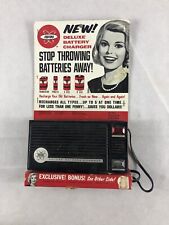 Vintage Fedtro Battery Charger w/ Original Cardboard Backing, 1965 picture
