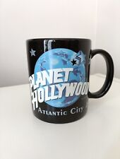 Vintage Planet Hollywood Black Coffee Cup Mug Atlantic City 1991 picture