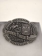 2020 NATIONAL FINALS RODEO HESSTON Wrangler NFR Belt BUCKLE Sm Oval 3x2 1/4 New picture