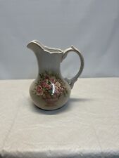 Belk's All For You Ceramic Water Pitcher  Floral Roses large 10