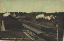 1911 Norfolk & Western Railroad Station Petersburg Virginia Antique Postcard picture