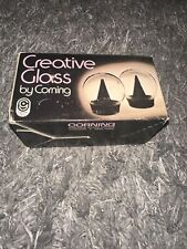 Corning Creative Glass Contemporary Clear Ball Salt & Pepper Shaker Set CG-50 picture