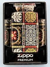 Tapestry Pattern Design 46146 Double Sided 540 Fusion Zippo Lighter NEW picture