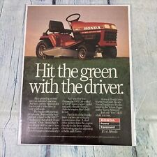 Vintage 1985 Honda Lawn Mower Print Ad Genuine Magazine Advertisement Ephemera picture