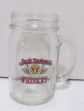 Jack Daniel's No. 7 Whiskey HTF Pint Mason Jar Mug w/ Handle picture