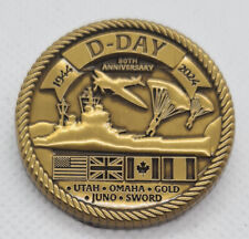 D DAY 80th Anniversary Enamel Pin Badge 1944 - 2024 picture