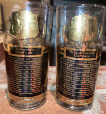 2-1955 All Time Greats Football, Basketball Boxing Drinking Glasses picture