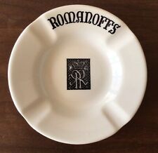 ROMANOFFS~1950’s Restaurant 5 1/4” Ashtray~Beverly Hills~ Wallace China~Ca. USA picture