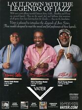 2008 Print Ad of Vater Drumsticks w Jimmy Cobb, Chico Hamilton, Charli Persip picture