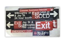 Lot of 3 NYC Subway Signs Jay St-Metrotech Station Brookyln (4 Signs Have Sold) picture