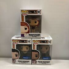 Funko Pop The Office Lot Of 3: Meredith Palmer 1007 Ryan Howard 1130, Oscar 1132 picture