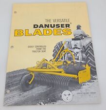 THE VERSATILE DANUSER BLADES Agriculture Advertising Collectible Brochure Page picture