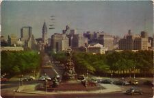1955 Benjamin Franklin Parkway Philadelphia Pennsylvania PA Vintage Postcard picture