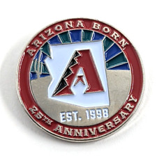 Diamondbacks DBacks Arizona Born 25th Anniversary Pin MLB Baseball AZ Map picture