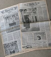 PITTSBURGH PRESS Sep 30, 1984 Style & Sports 100 Year Anniversary of Newspaper picture
