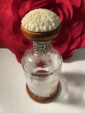 Vintage Etched Wine Decanter With Ivory Designed Top picture