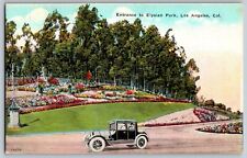 Los Angeles, California - Entrance to Elysian Park - Vintage Postcard - Unposted picture