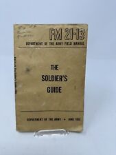 Vintage US Army Soldier's Guide Book FM 21-13 June 1952 picture