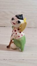 Vintage Anthropomorphic Kitschy Golfing Winged Bug Figurine Japan Polka Dot  picture
