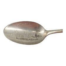 Vintage USS Battleship Maine Extra Coin Silver Plate Souvenir Spoon picture